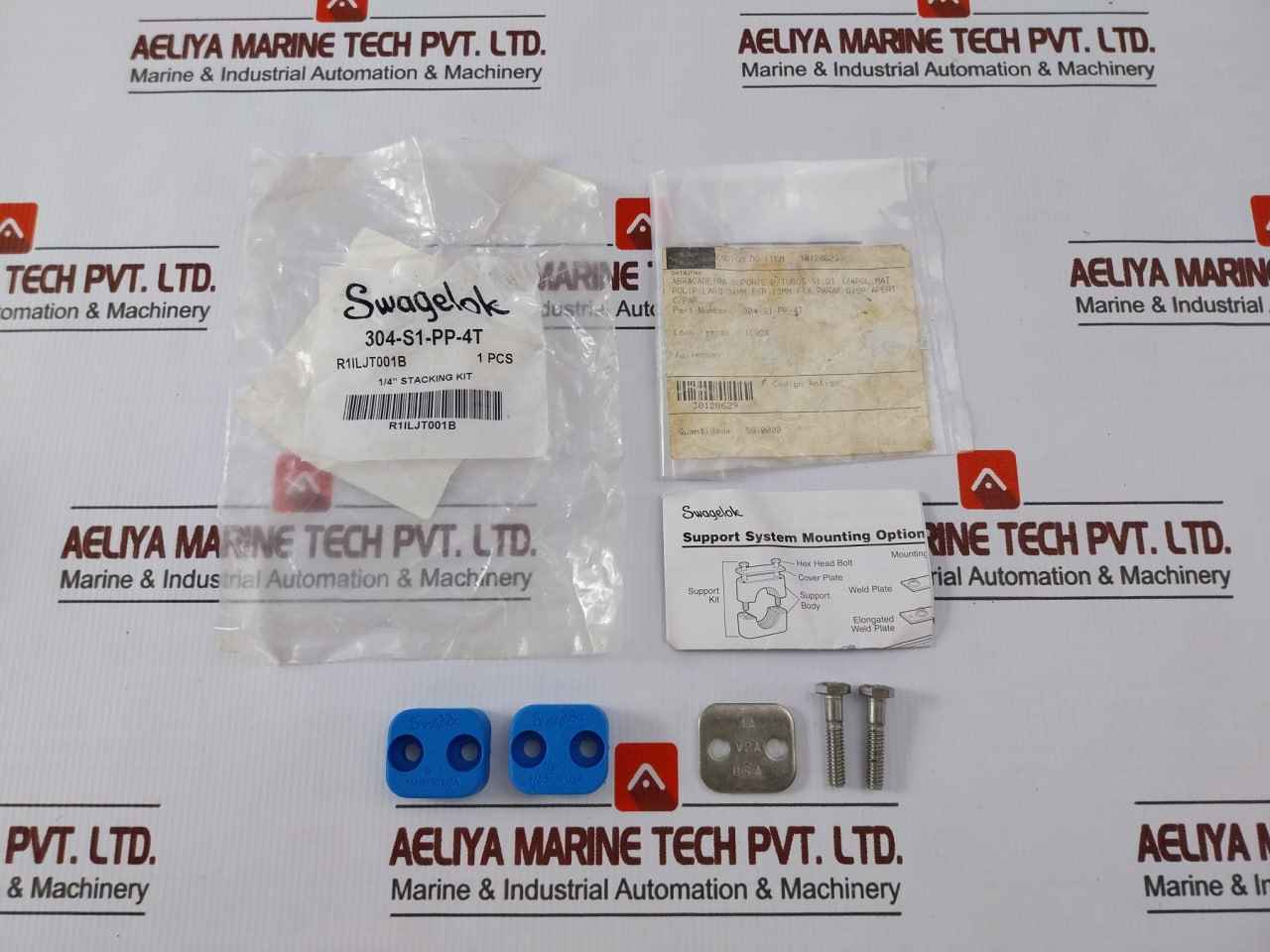 Swagelok 304-s1-pp-4T Bolted Plastic Clamp Tube Support Kit 1/4" 1A - Image 2
