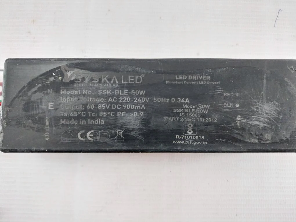 Syska Led Ssk-ble-60W Constant Current Led Driver Ac220-240V 50Hz - Image 5