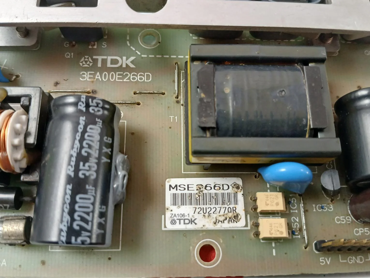 Tdk 3Ea00E266D Power Supply Board Mse266D 72U22770R - Image 5