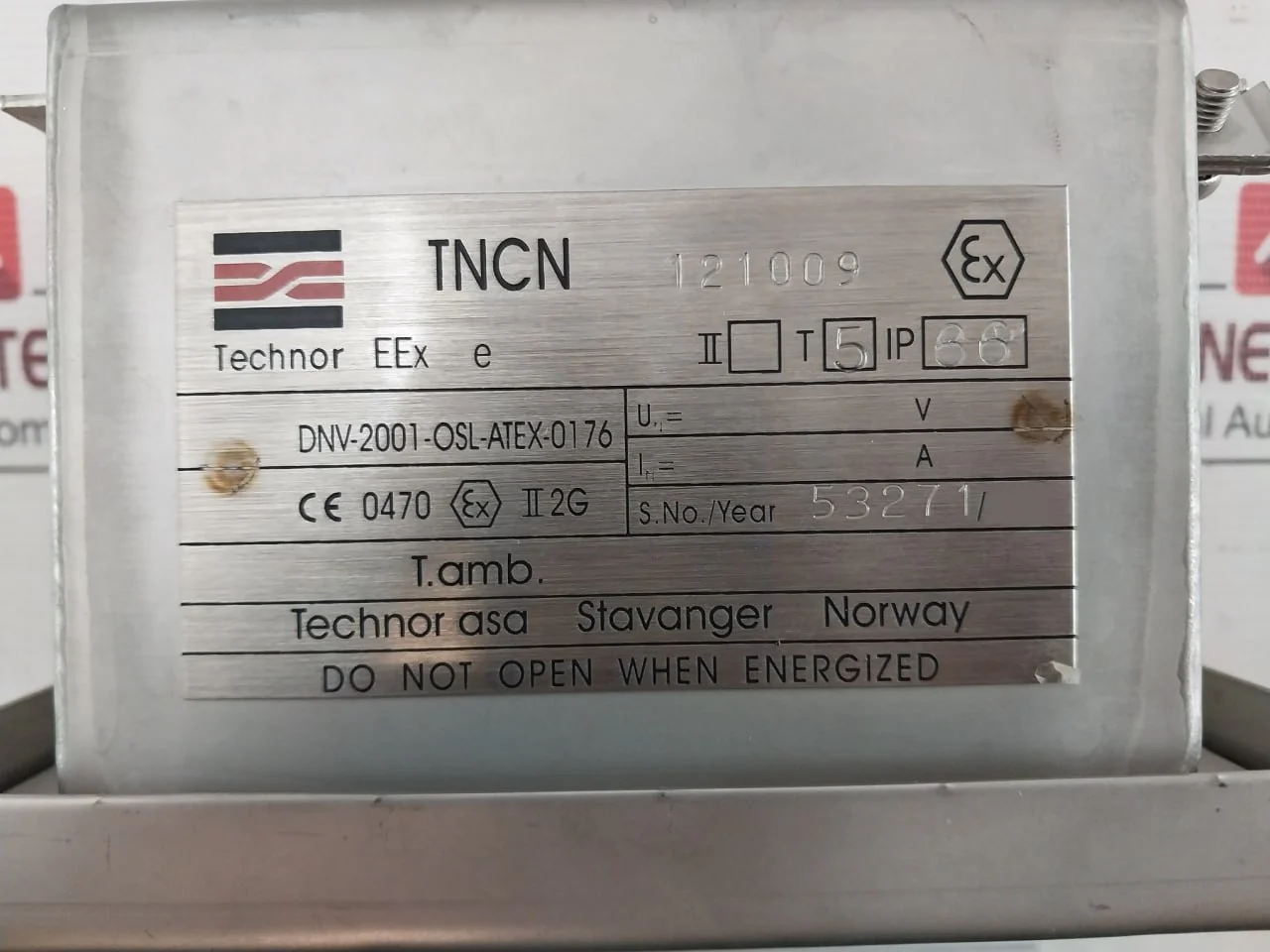 Technor Tncn Terminal Box Dnv-2001-osl-atex-0176 - Image 7