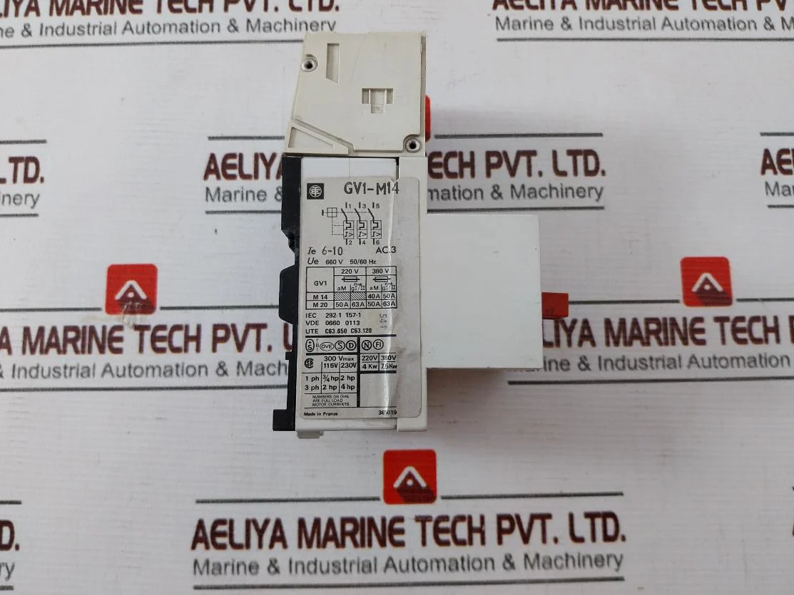 Telemecanique Gv1-l1 Motor Protection Circuit Breaker 63A 660V 50/60Hz - Image 6