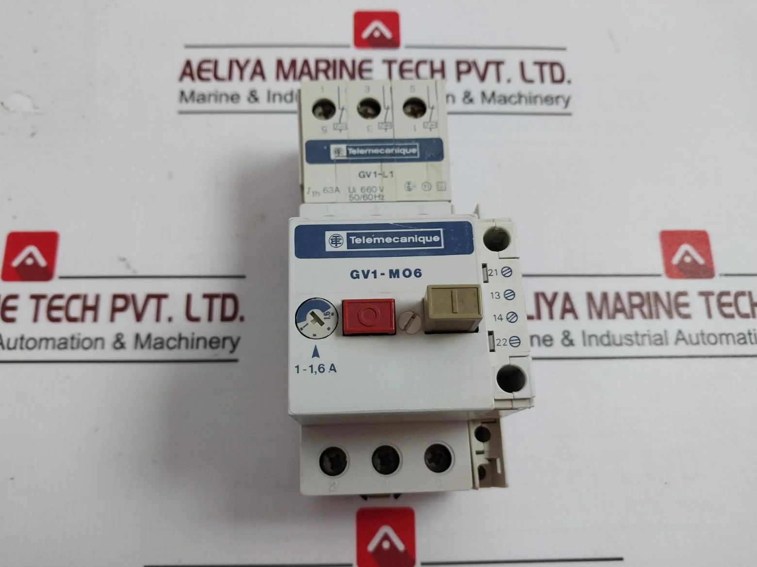 Telemecanique Gv1-m06 Motor Circuit Breaker 660V 50/60Hz 220-380-440V - Image 6