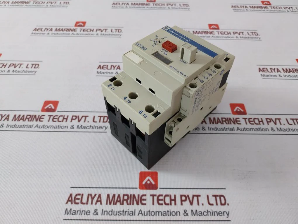 Telemecanique Gv3-m25 Motor Circuit Breaker W/ Auxiliary Contact Block Gv1-a01 - Image 3