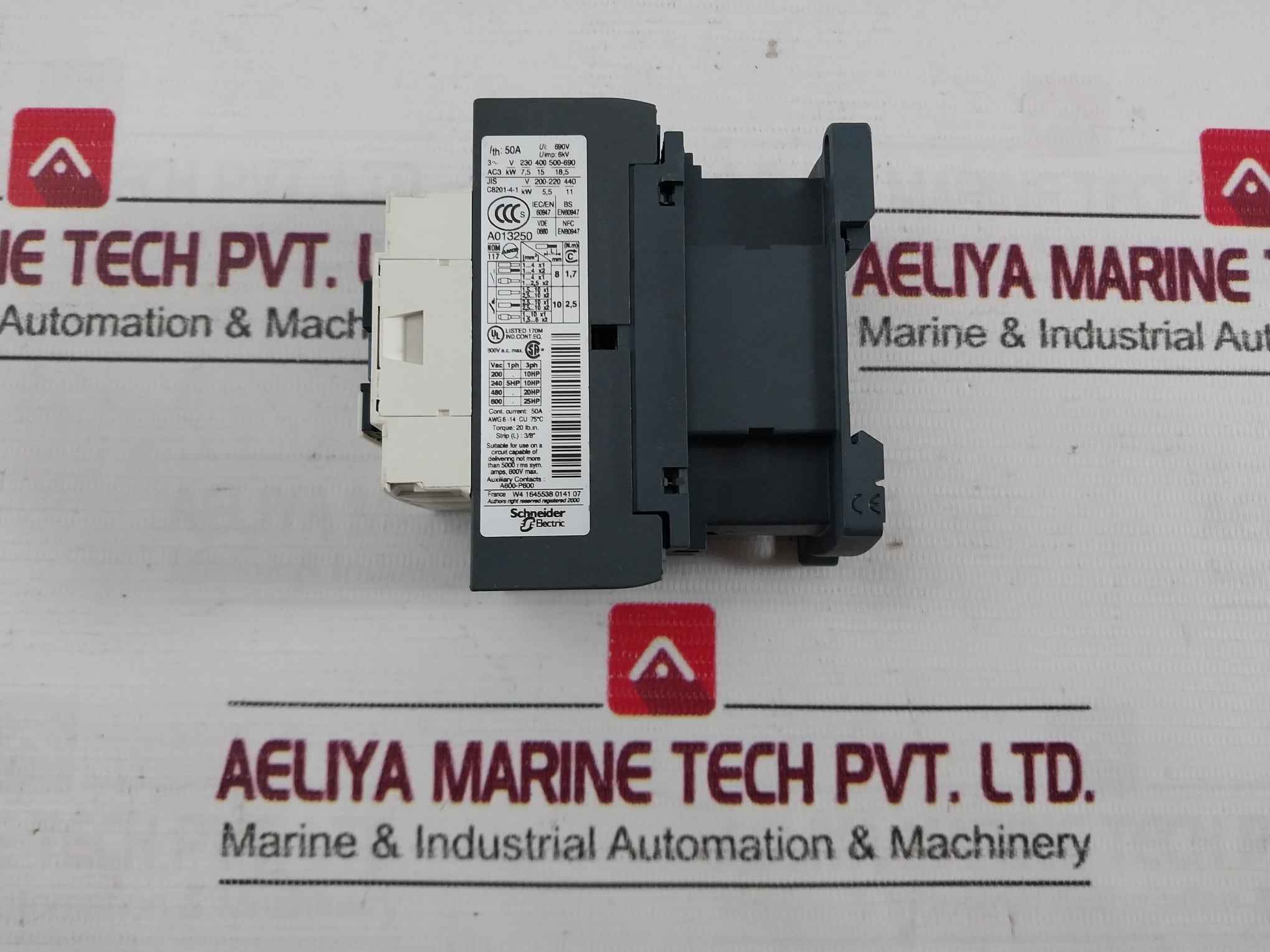 Telemecanique Lc1D32 Contactor 75C 50A 6Kv - Image 6