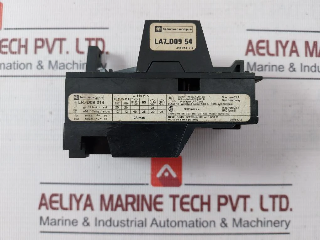 Telemecanique Lr1-d09314 Thermal Overload Relay W/ Contactor Lc1-d/Lp1-d 7-10A - Image 8