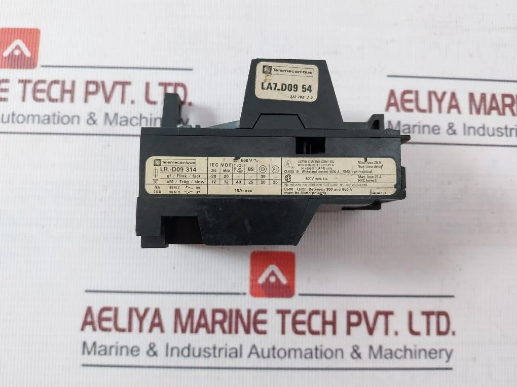 Telemecanique Lr1-d09314 Thermal Overload Relay W/ Contactor Lc1-d/Lp1-d 7-10A - Image 9