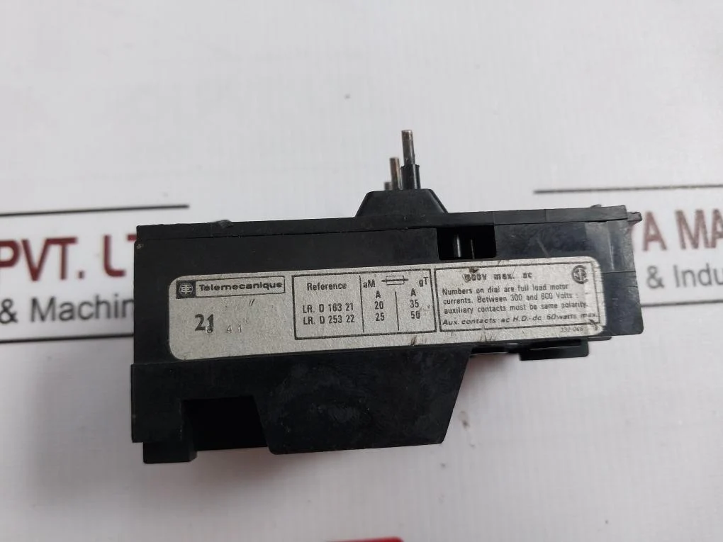 Telemecanique Lr1-d16 321 Thermal Overload Relay 13-18 A 60 Watts Max. - Image 6