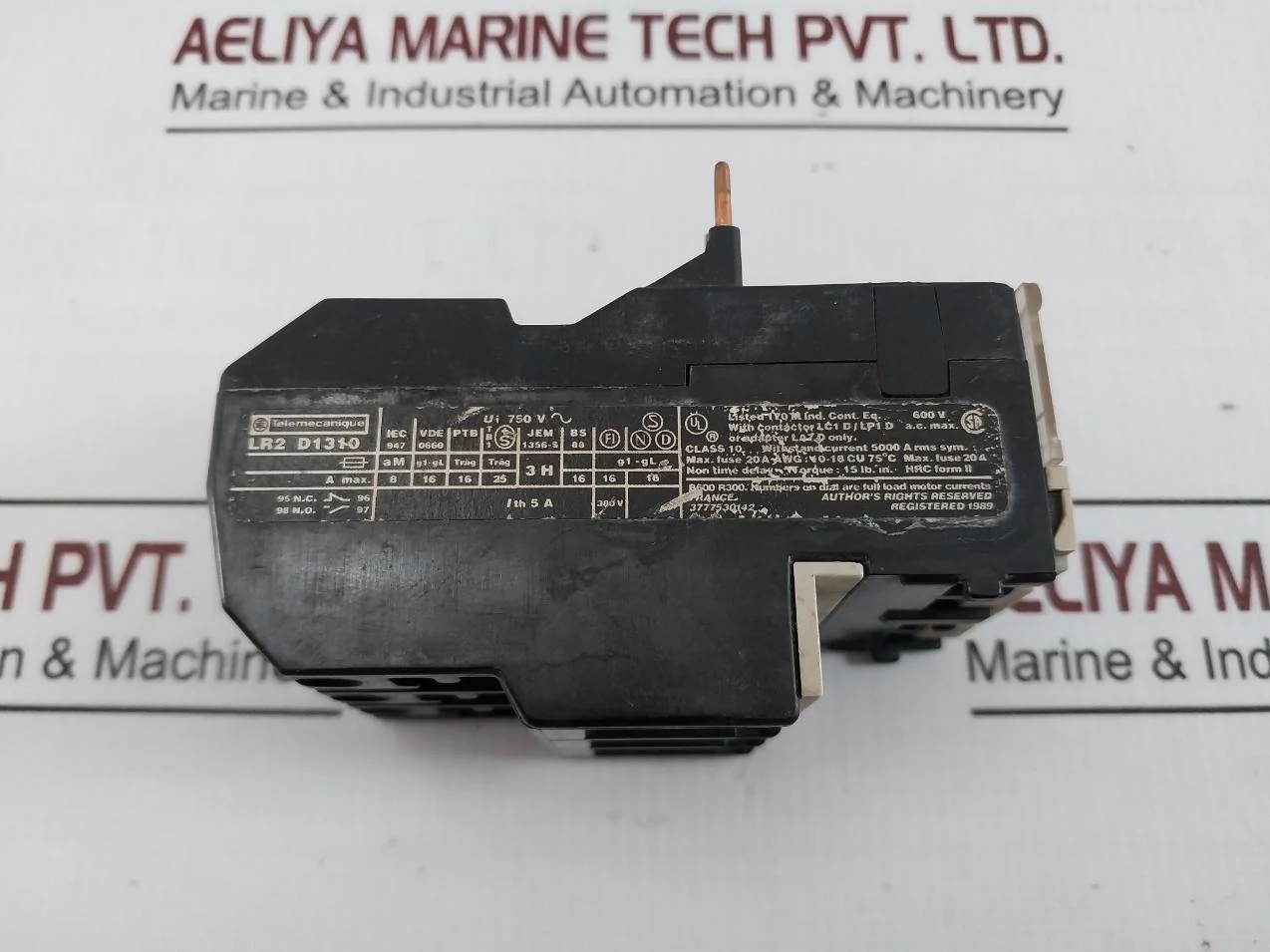 Telemecanique Lr2 D1310 Thermal Overload Relay For Motor Class 10 Jem 1356-s - Image 8