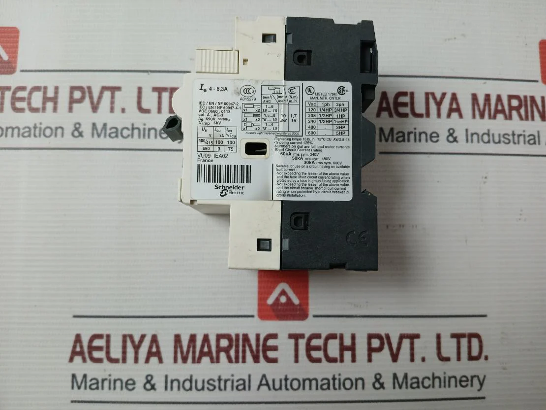 Telemecanique/Schneider Electric Gv2-rt10 Motor Circuit Breaker 690V 50/60Hz - Image 4