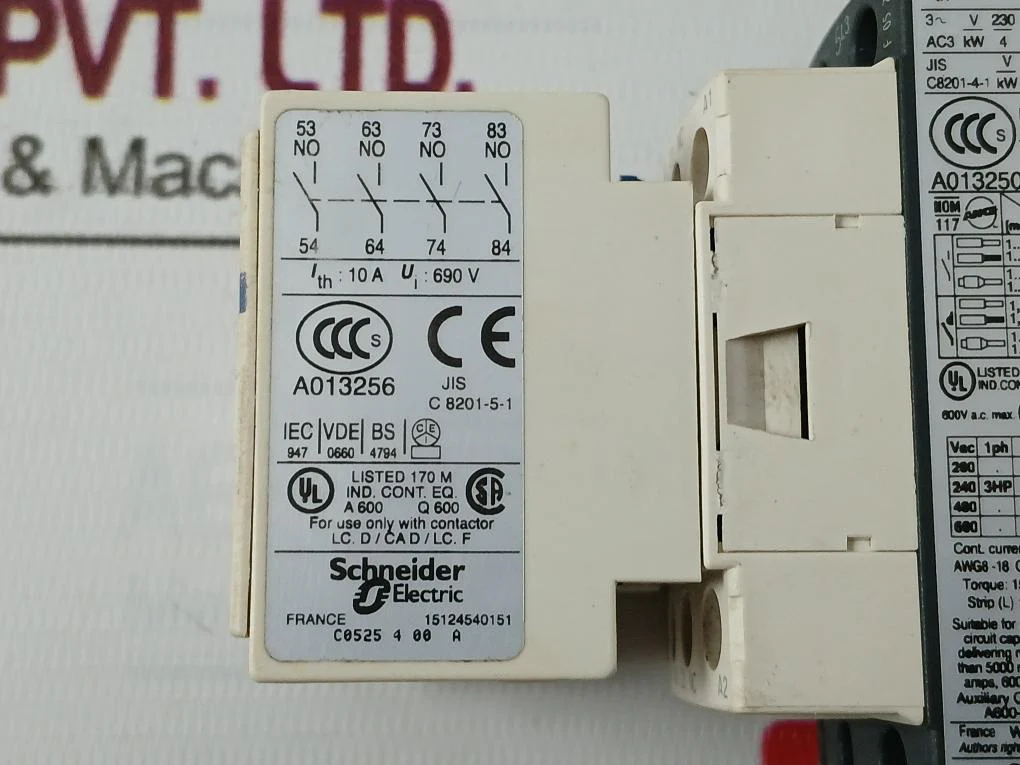 Telemecanique/Schneider Electric La1 Dn40 Auxiliary Contact Block 50A A013256 - Image 5
