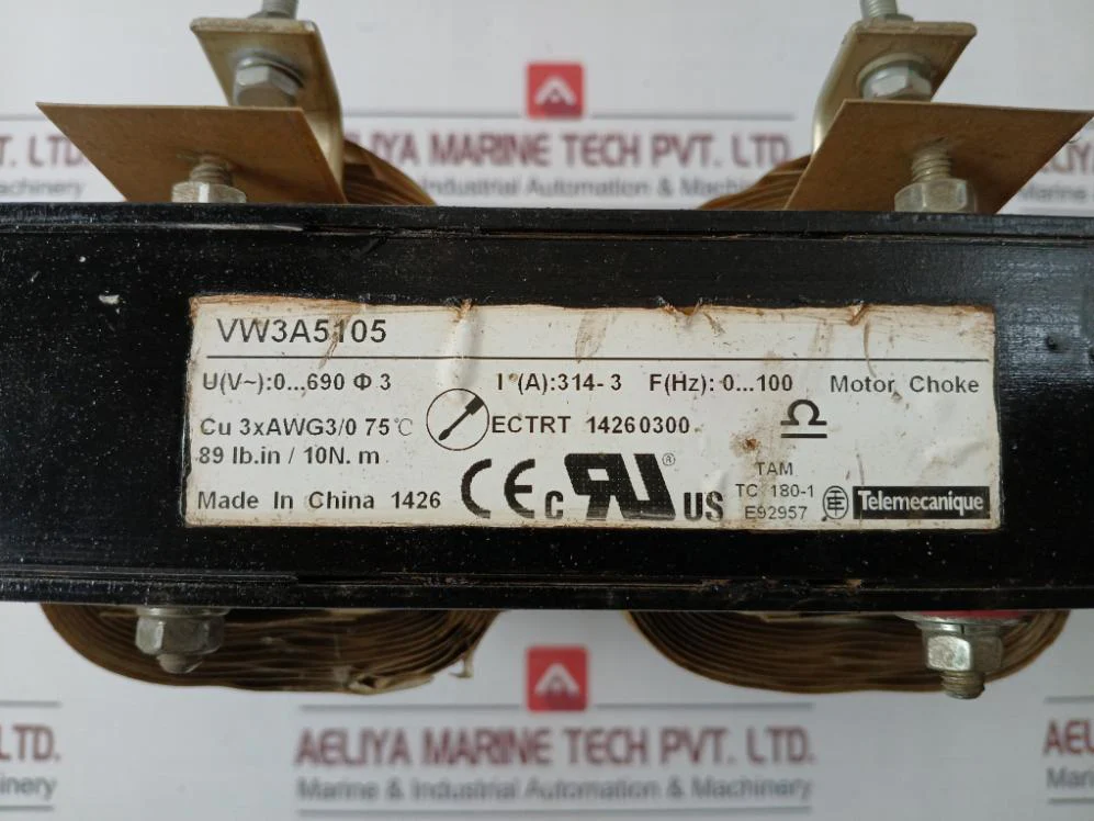 Telemecanique Vw3A5105 Motor Choke Cu 3Xawg 3/0 75C Tc180-1 E92957 - Image 6
