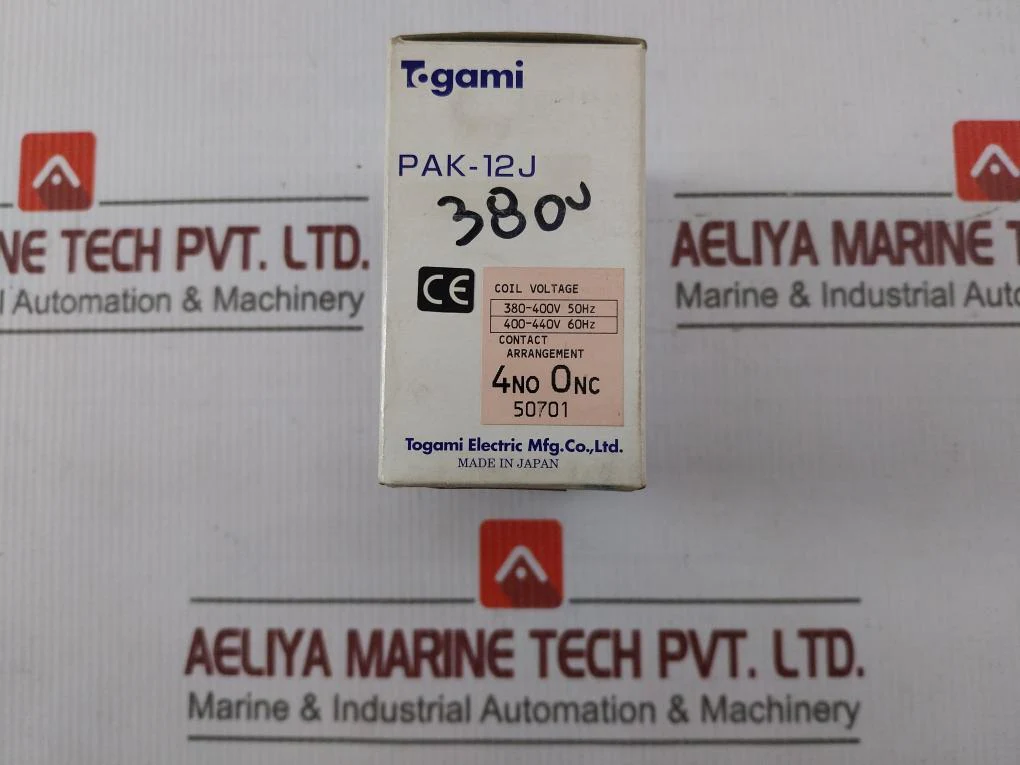Togami Electric Pak-12j Magnetic Contactor 380-400v 50hz 26a - Image 5