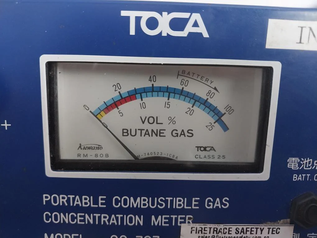 Toka Seiki Gc-707 Portable Combustible Gas Concentration M-740523-1Cba Class 2.5 - Image 7
