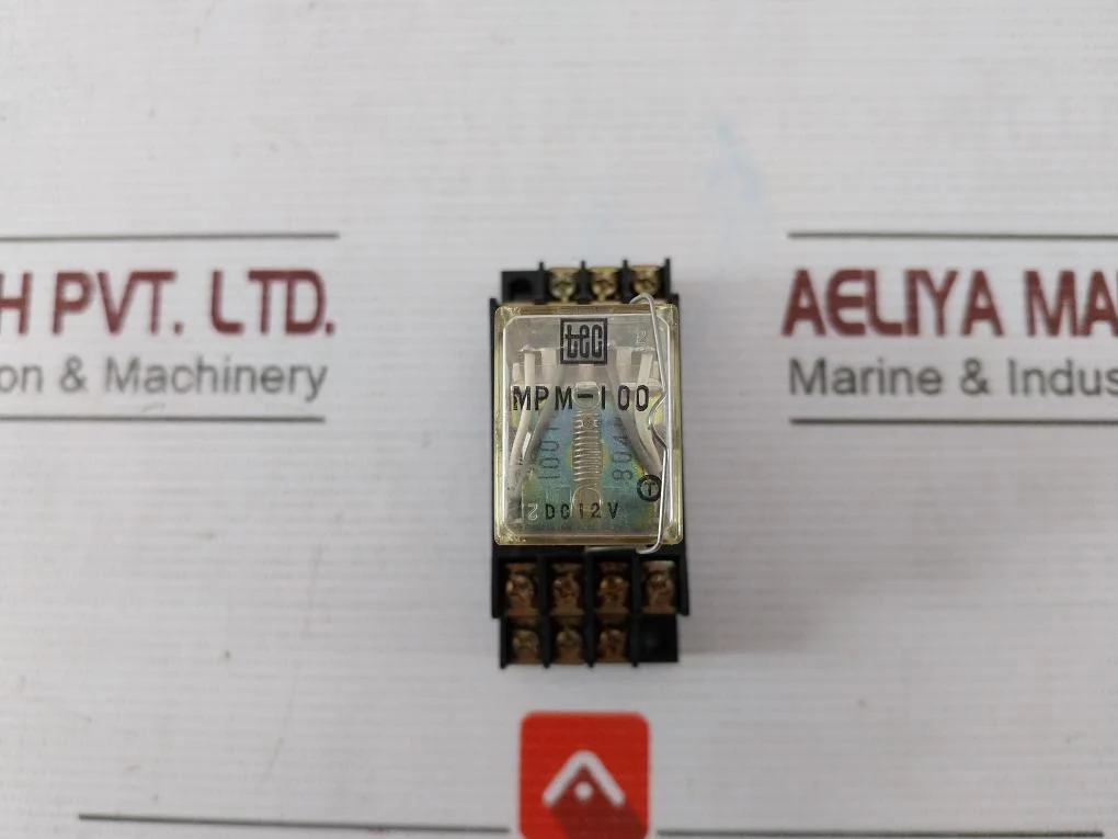 Tokyo Electric Mpm-100 General Purpose Relay With Base Dc12V - Image 2