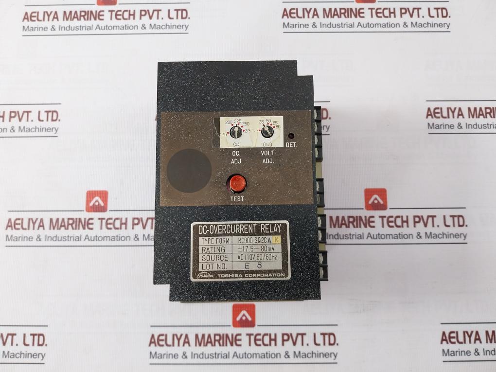 Toshiba Rc900-sq2C Ak Dc-overcurrent Relay Ac110V, 50/60Hz 3J9E0018-f - Image 2