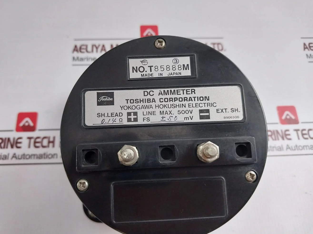 Toshiba Sf8-a Dc Ammeter B9063Qd, Jis C 1102 500V -1500 To +1500A 0.14Ω - Image 7