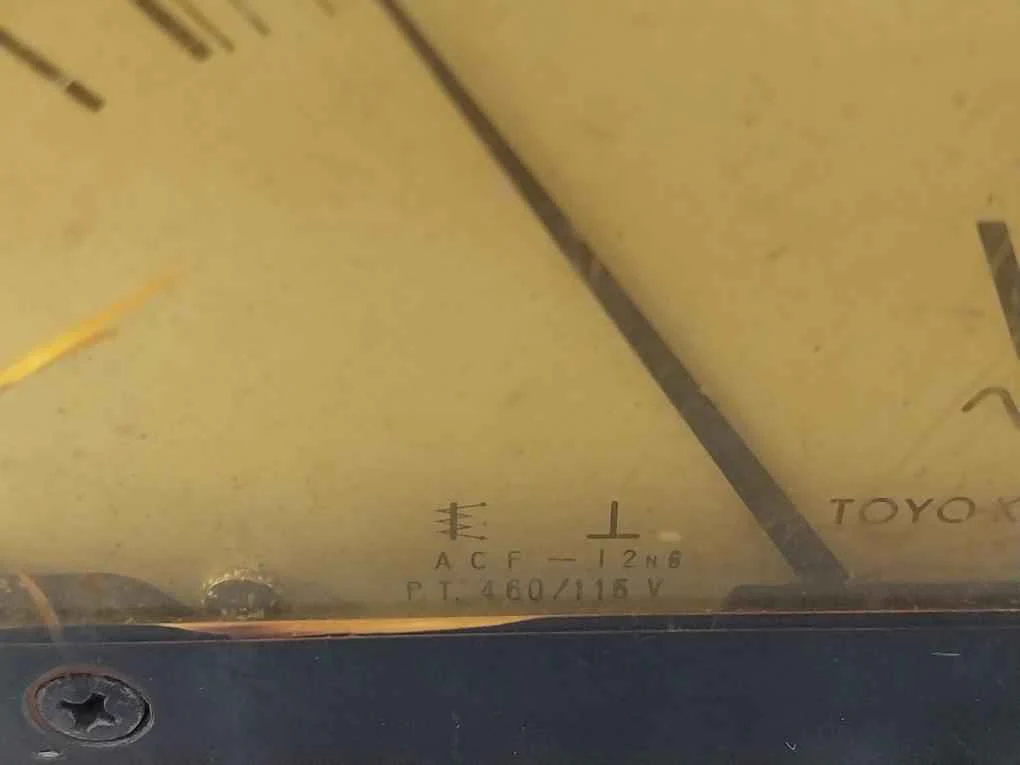 Toyo Keiki Acf-12Nb Voltmeter 0-600 V 150V - Image 12