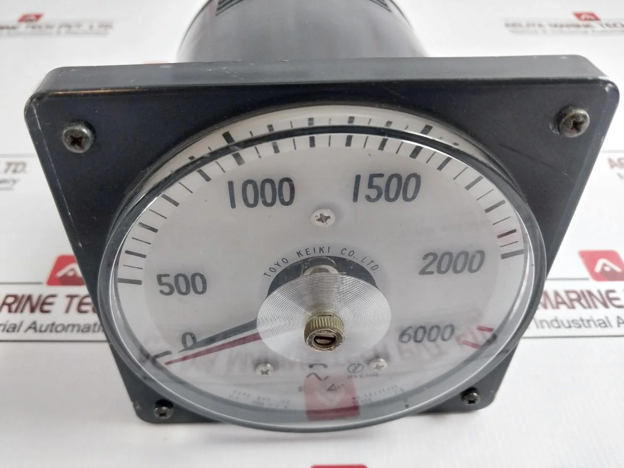 Toyo Keiki Avf-12E Ammeter C.T.2000/1A Ac100V-120V 0 To 6000 A, Jis C 1102 - Image 6