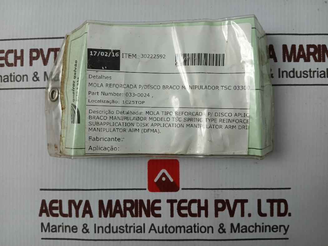 Tsc 033-0024 Reinforced Spring For Manipulator Arm Disc - Image 5
