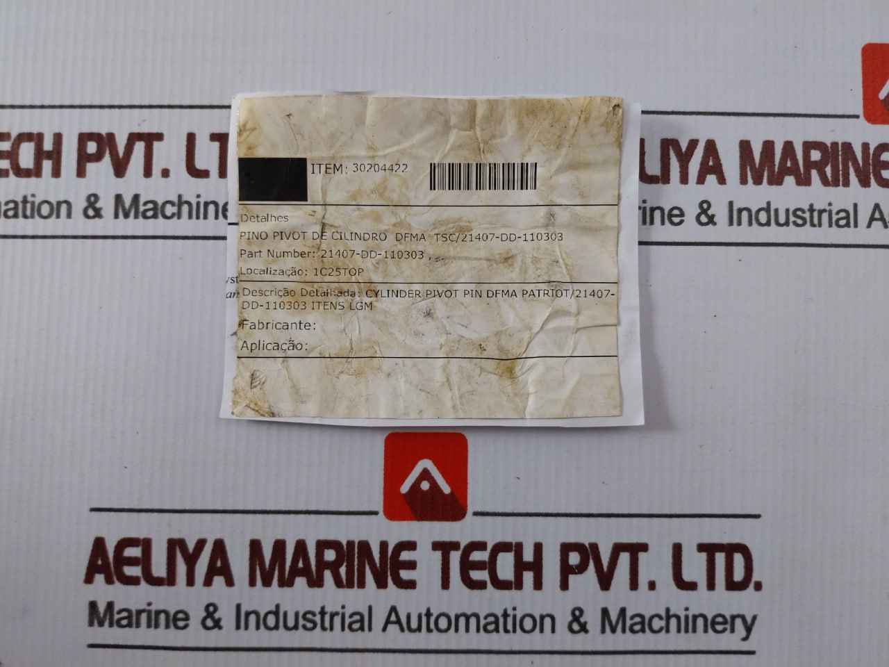 Tsc 21407-dd-110303 Cylinder Pivot Pin-30204422 - Image 9