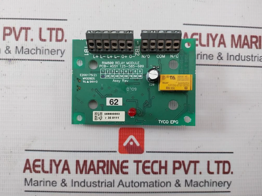 Tyco Epg Rim800 Interface Relay Module Pcb-assy 125-585-609 94V-0 - Image 6