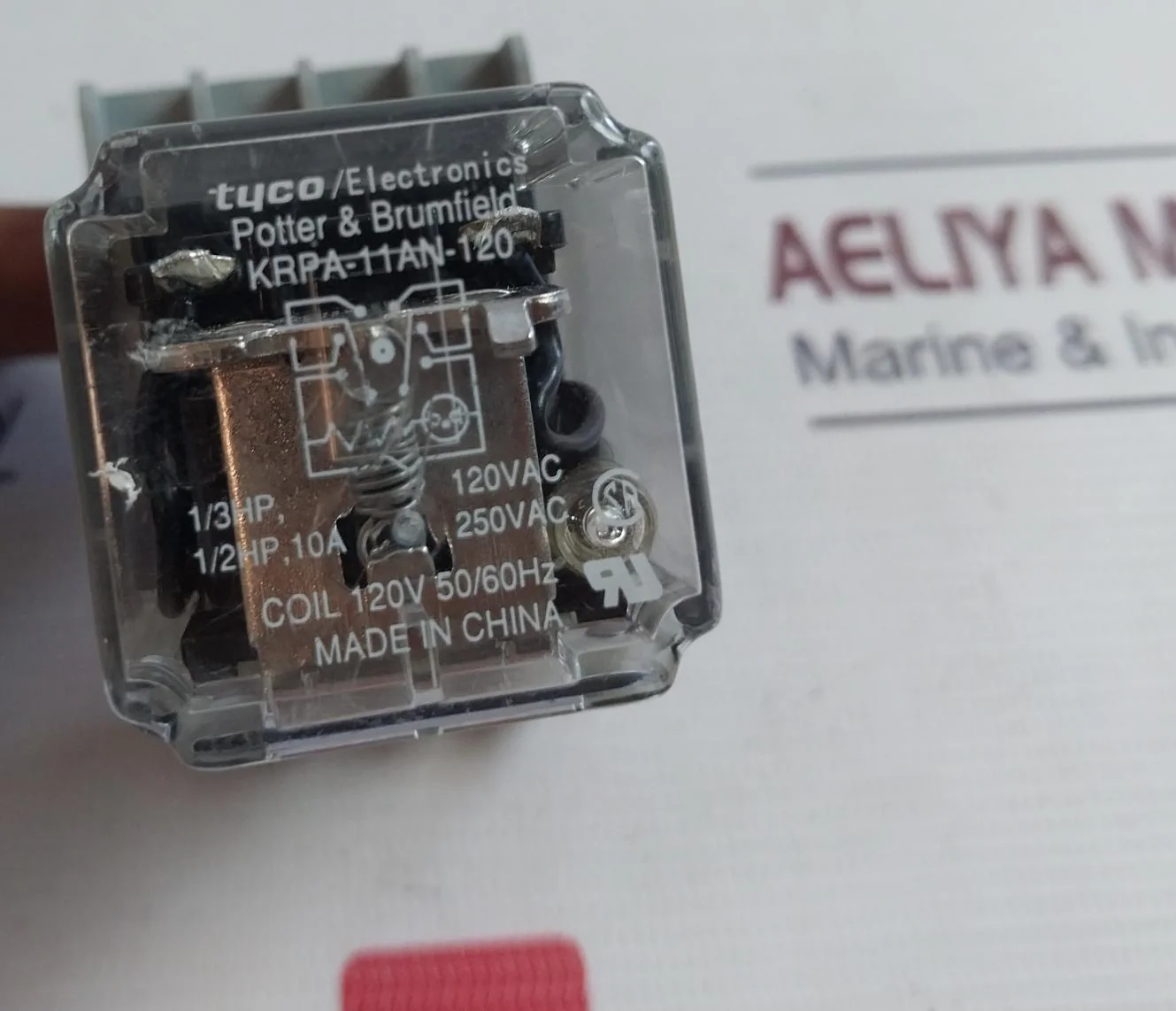 Tyco Krpa-11An-120 Power Relay 120V 50/60 Hz 1/2 Hp, 10A 250Vac - Image 8