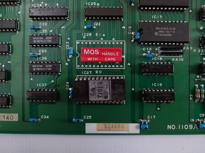 Uzushio Electric 1109A Printed Circuit Board 92A689 T101G - Image 7