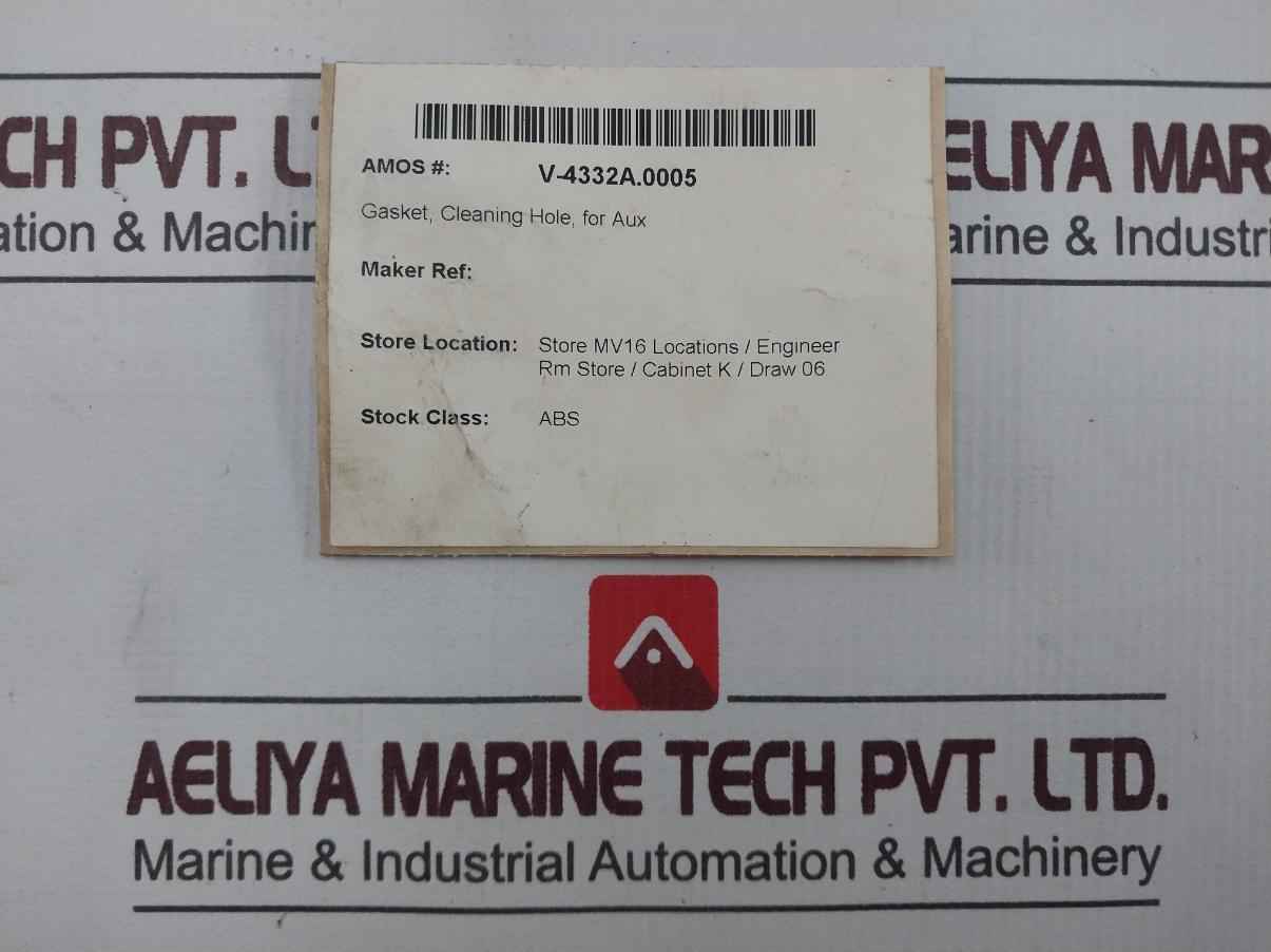 V-4332A.0005 Gasket, Cleaning Hole, For Aux - Image 6