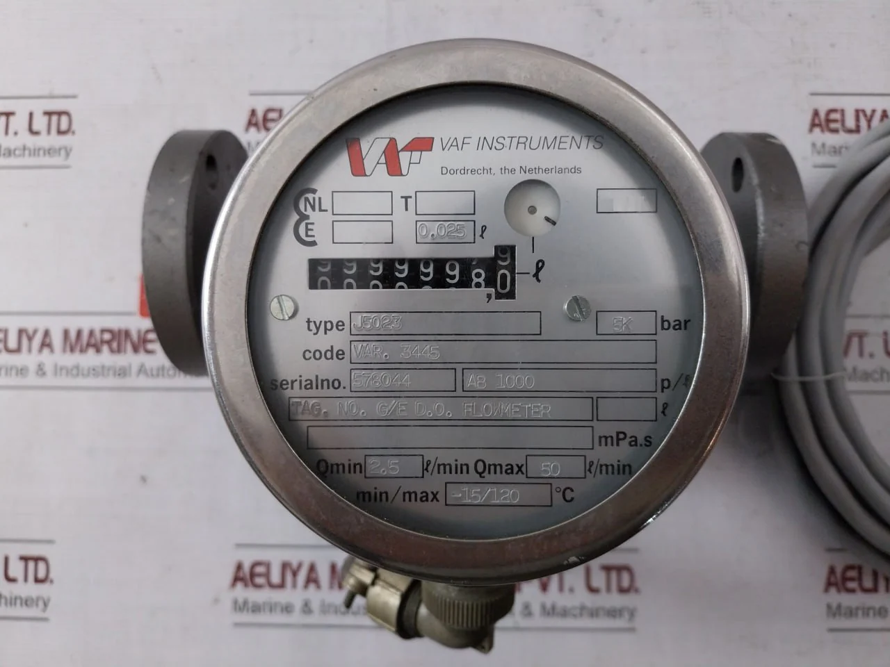 Vaf Instruments J5023 Flow Meter For G/E Mdo 5K Bar Var.3445 2.5 L/Min - Image 20