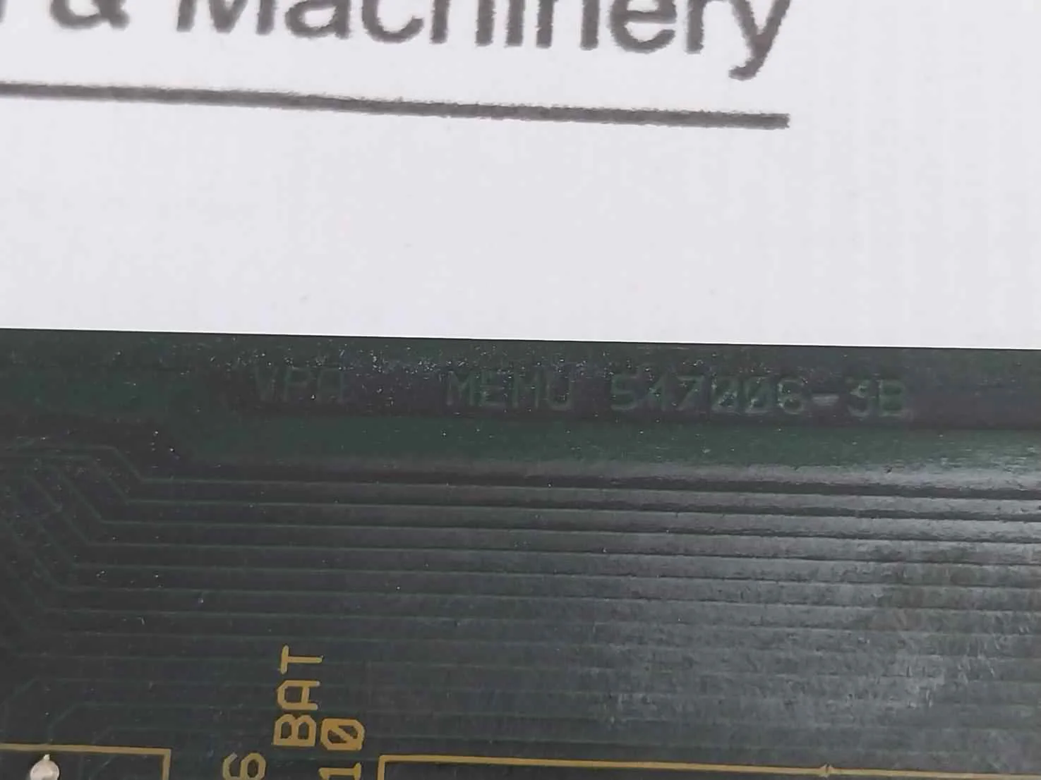 Valmet Automation 547006-3A Vpa Memu Module Memory Board M851040 - Image 9