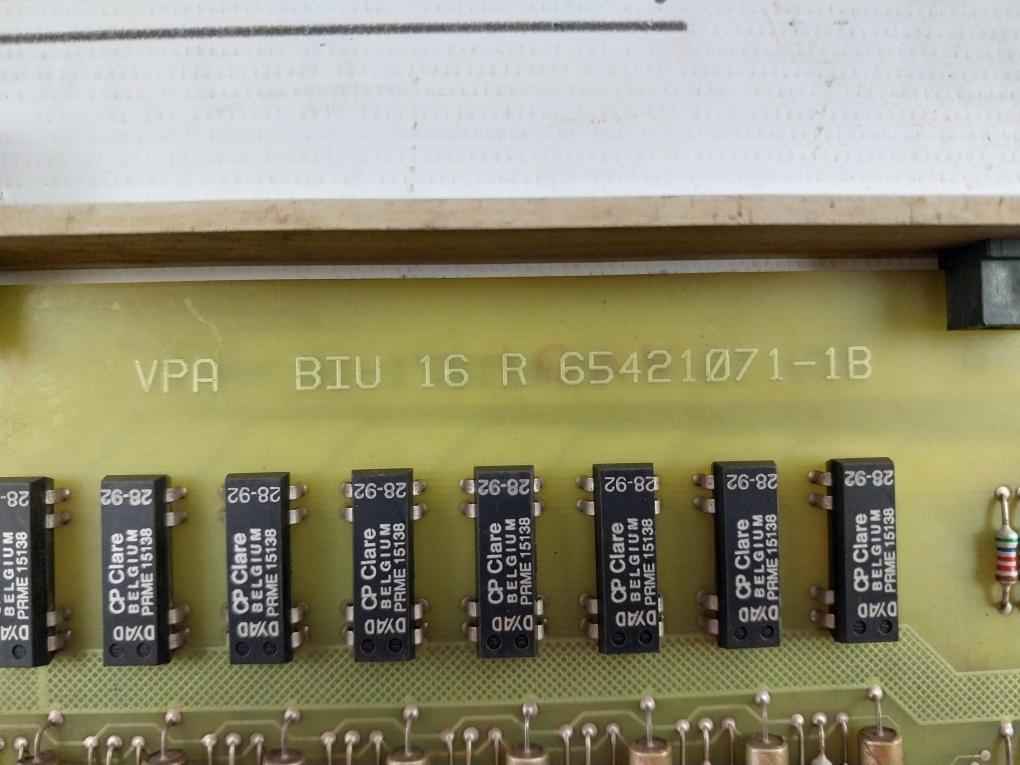 Valmet Biu 16 R Binary Input Unit Pcb 65421071-1B Mt233 M8512271 01 - Image 7