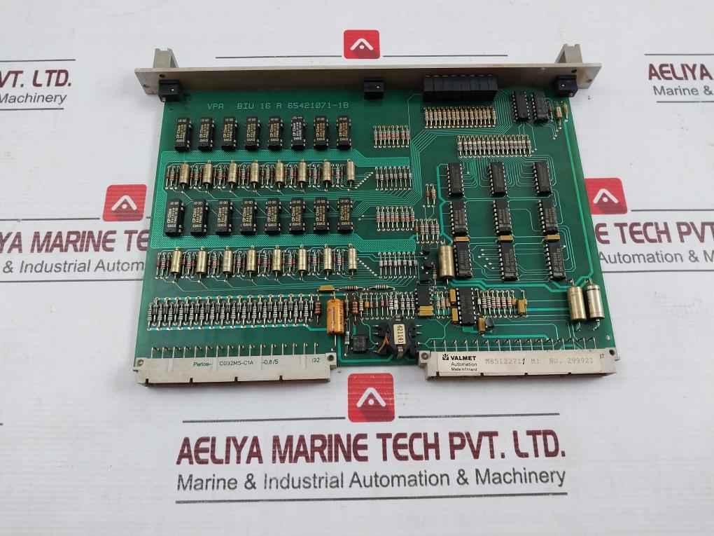 Valmet Biu 16 R Binary Input Unit Pcb M85122711 M1 Mt106 65421071-1B - Image 2