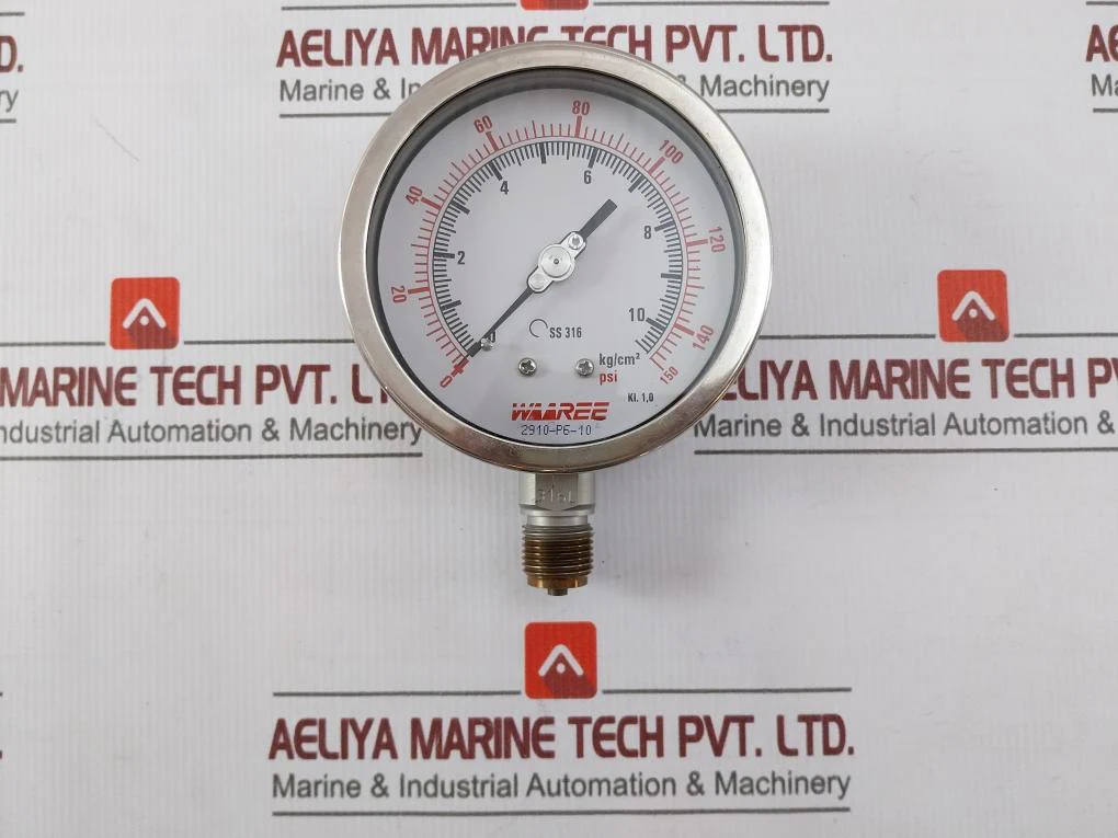 Waaree 2910-p6-10 Vacuum Pressure Gauge 0-150 Psi - Image 4