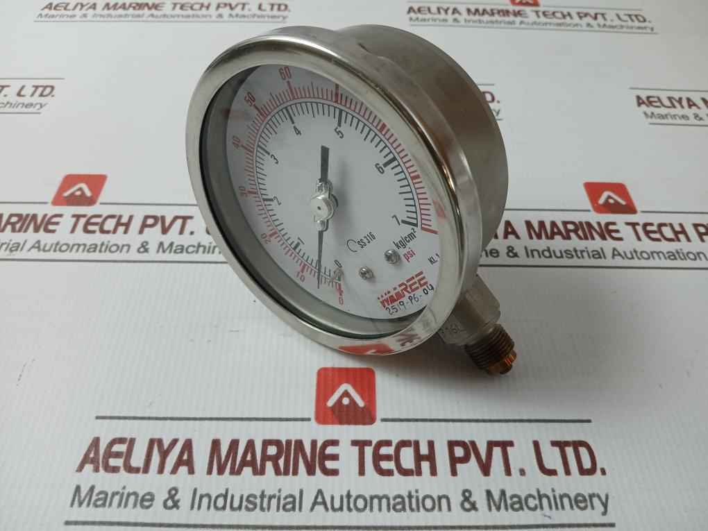 Waaree Ss 316 Pressure Gauge 0-100Psi 0-7 Kg/Cm2 100 Mm - Image 5