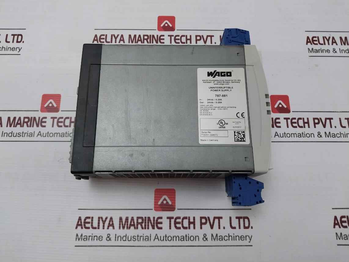 Wago 787-881 Uninterruptible Power Supply 24Vdc/0-20A - Image 6