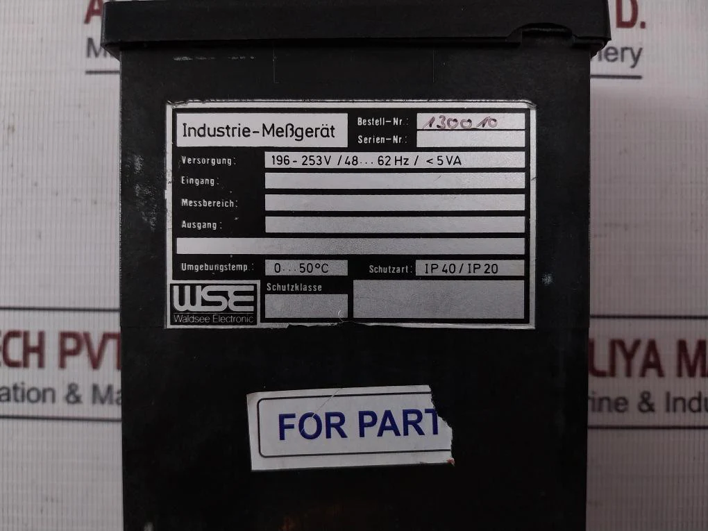 Waldsee Electronic 130010 Industrial Measuring Device 230Vac 24V - Image 7