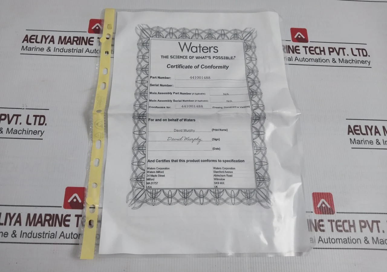 Waters 441001488 Tfc Vent Valve Assembly Rev: G - Image 6
