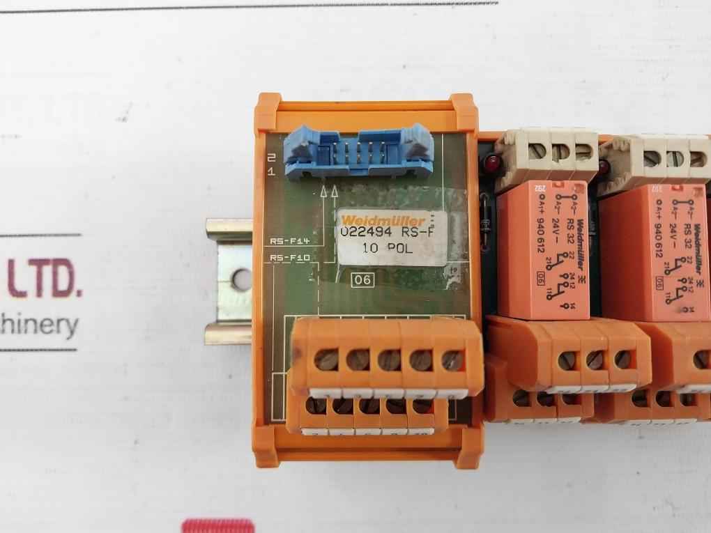Weidmuller 022494 10 Pole Terminal Block Interface Module 24V Sc3 8A/250V - Image 11