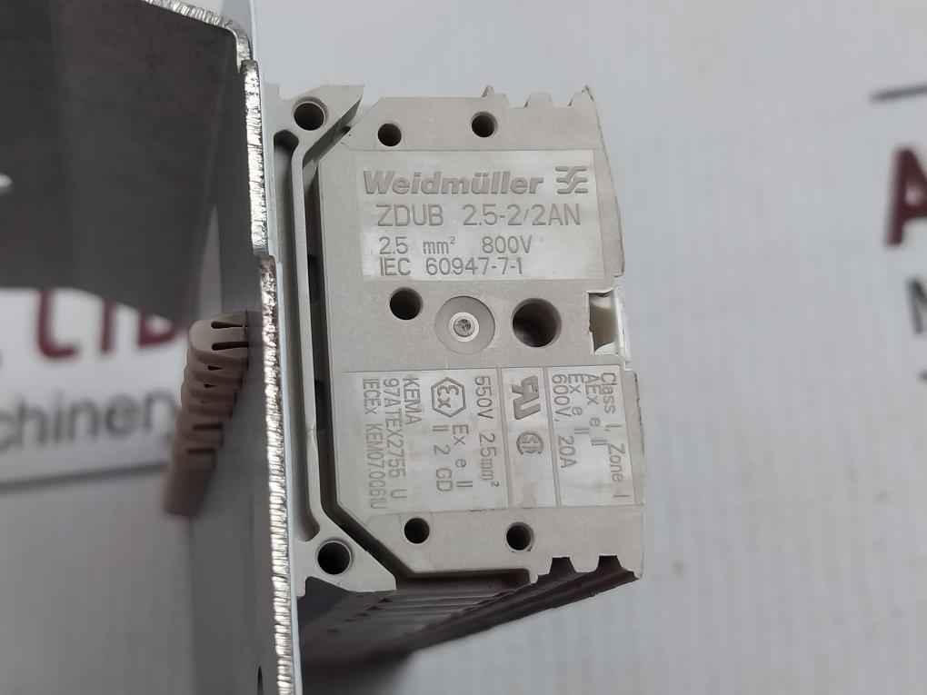 Weidmuller Zdub 2.5-2/2An Current Transformer Terminal Block Plate 600V 20A - Image 7