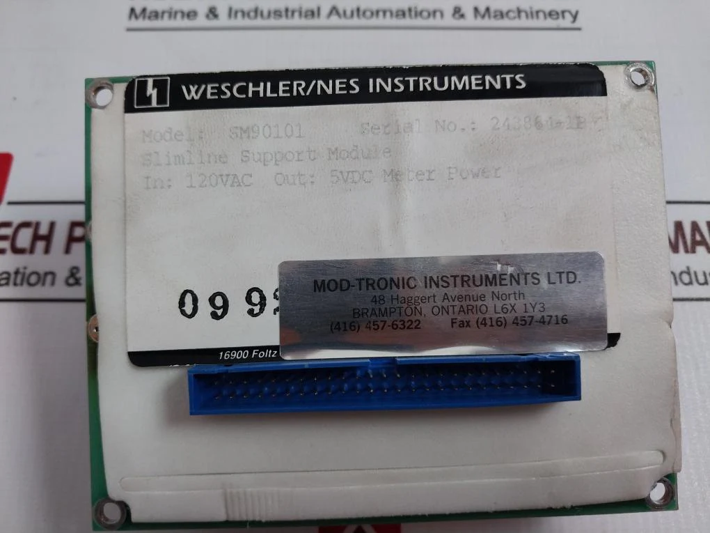 Weschler/nes Instruments Sm90101 Slimline Support Module 5vdc 50/60hz - Image 6