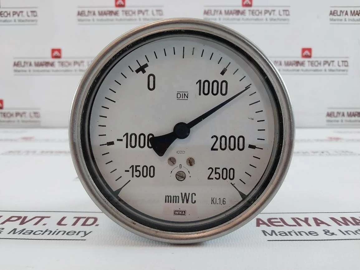 Wika Liquid Level Pressure Gauge -1500 To 2500 Mmwc Din Kl.1,6 - Image 2