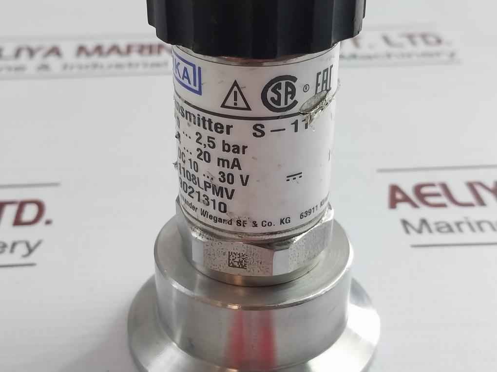 Wika S-11 Flush Pressure Sensor 9021310 10-30V Dc 4-20 Ma - Image 7