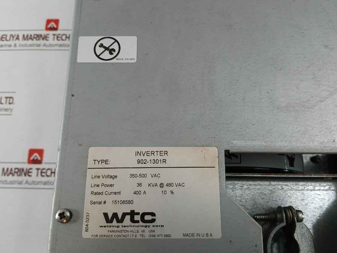 Wtc 902-1301R Gen6 Mfdc Inverter 350-500 Vac G07311-00-18 480V - Image 9