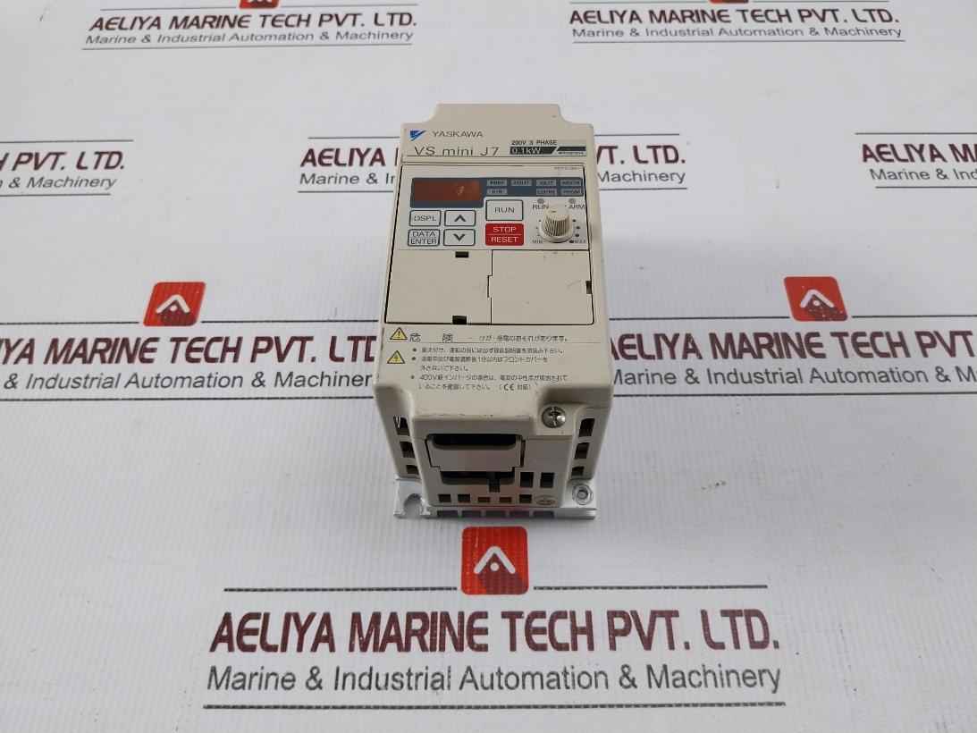 Yaskawa Electric Cimr-j7Aa20P1 3 Phase Vfd Inverter Drive 200-230V 50/60Hz 1.1A - Image 3