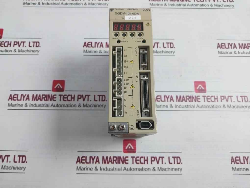 Yaskawa Electric Sgdm-01 Ada Servo Amplifier 0.91A 0.1Kw 0-55°C Not Working - Image 2