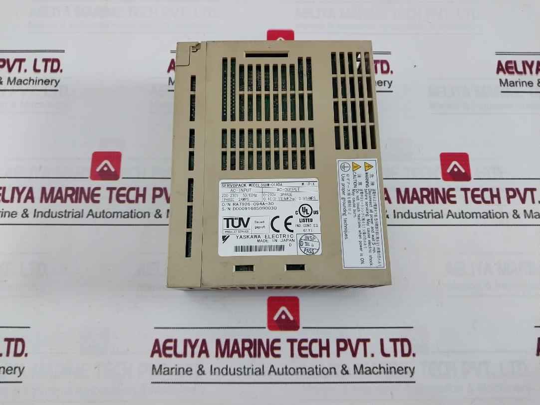 Yaskawa Electric Sgdm-01Ada Servo Drive 200-230V 50/60Hz 0-55°C - Image 6