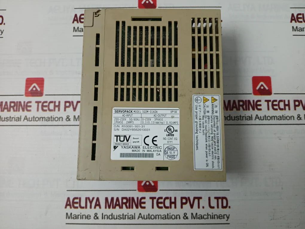 Yaskawa Sgdm-01Ada Servo Drive 200-230V 50/60Hz 0.1 Kw 0-55C - Image 4