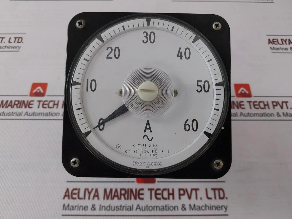Yokogawa 2102 Analog Ac Ammeter Class 1.5 Ct 60/5A 0 To 60 A- 88463M B9050Tj - Image 2