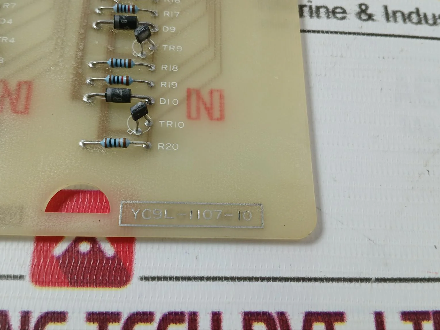 Yuken Printed Circuit Board Yc9L-1107-10 - Image 5